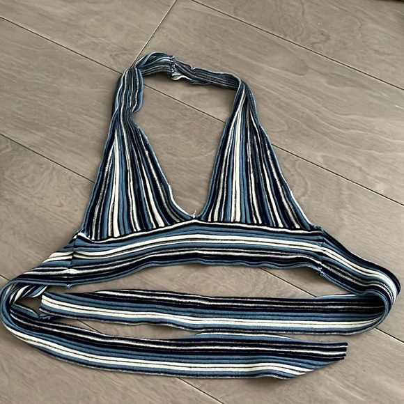 Garage striped halter tie back - Picture 1 of 4